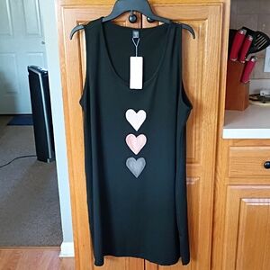 🤑Emery Rose🎁 Black V-Neck Dress NWT